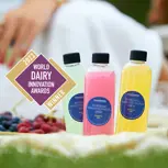 Refreshing fermented protein drink